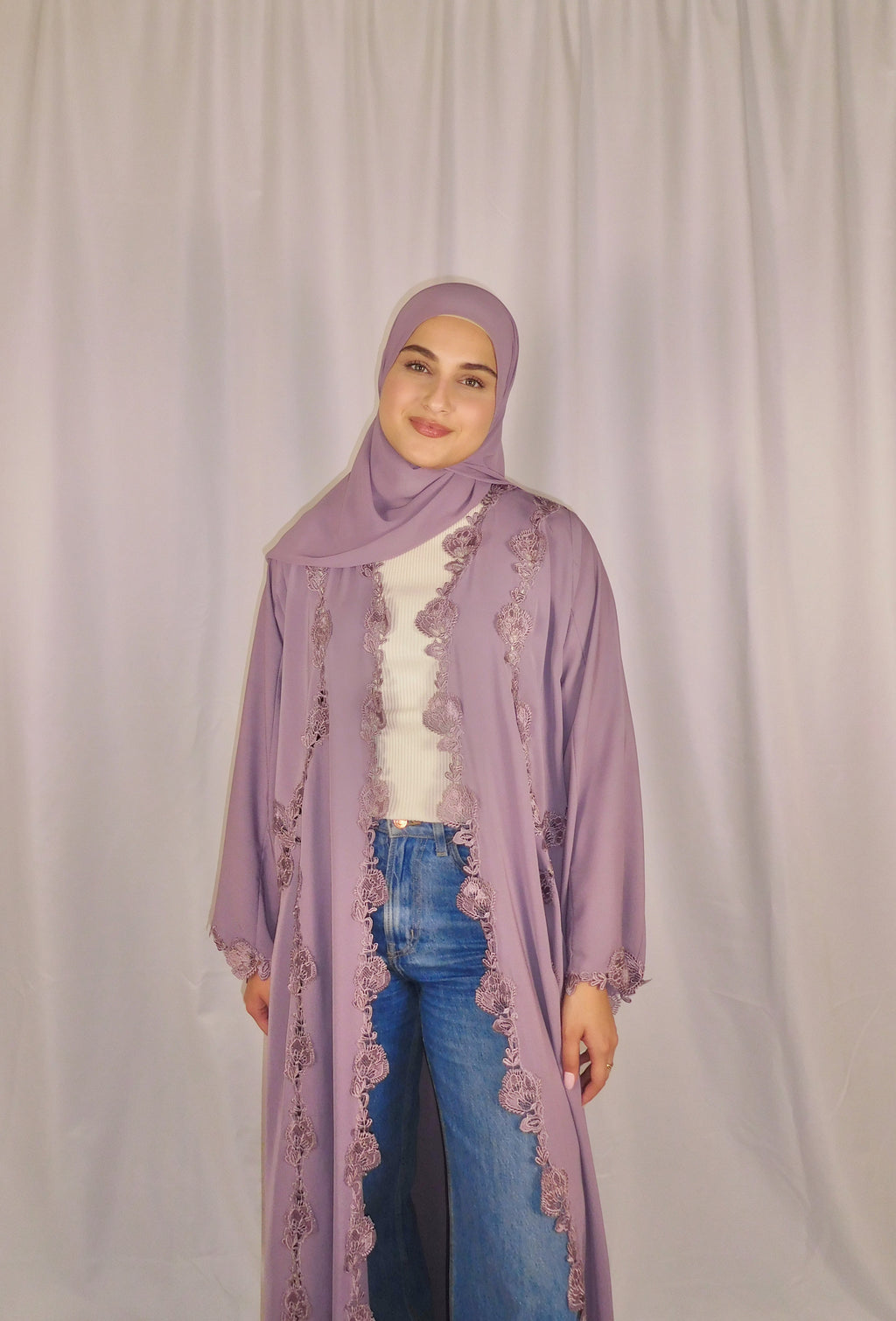 The Signature Abaya - Lilac