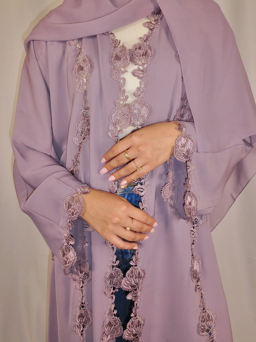 The Signature Abaya - Lilac