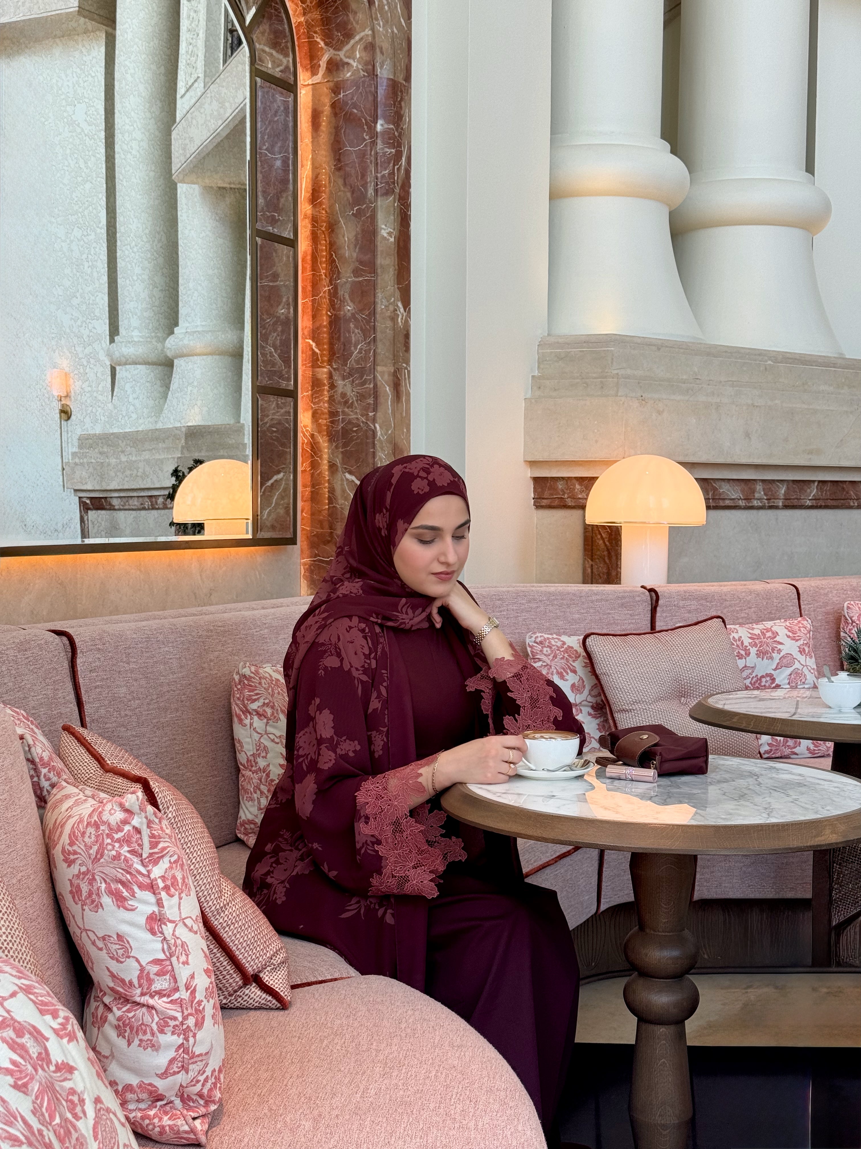 Rosalie Print Abaya