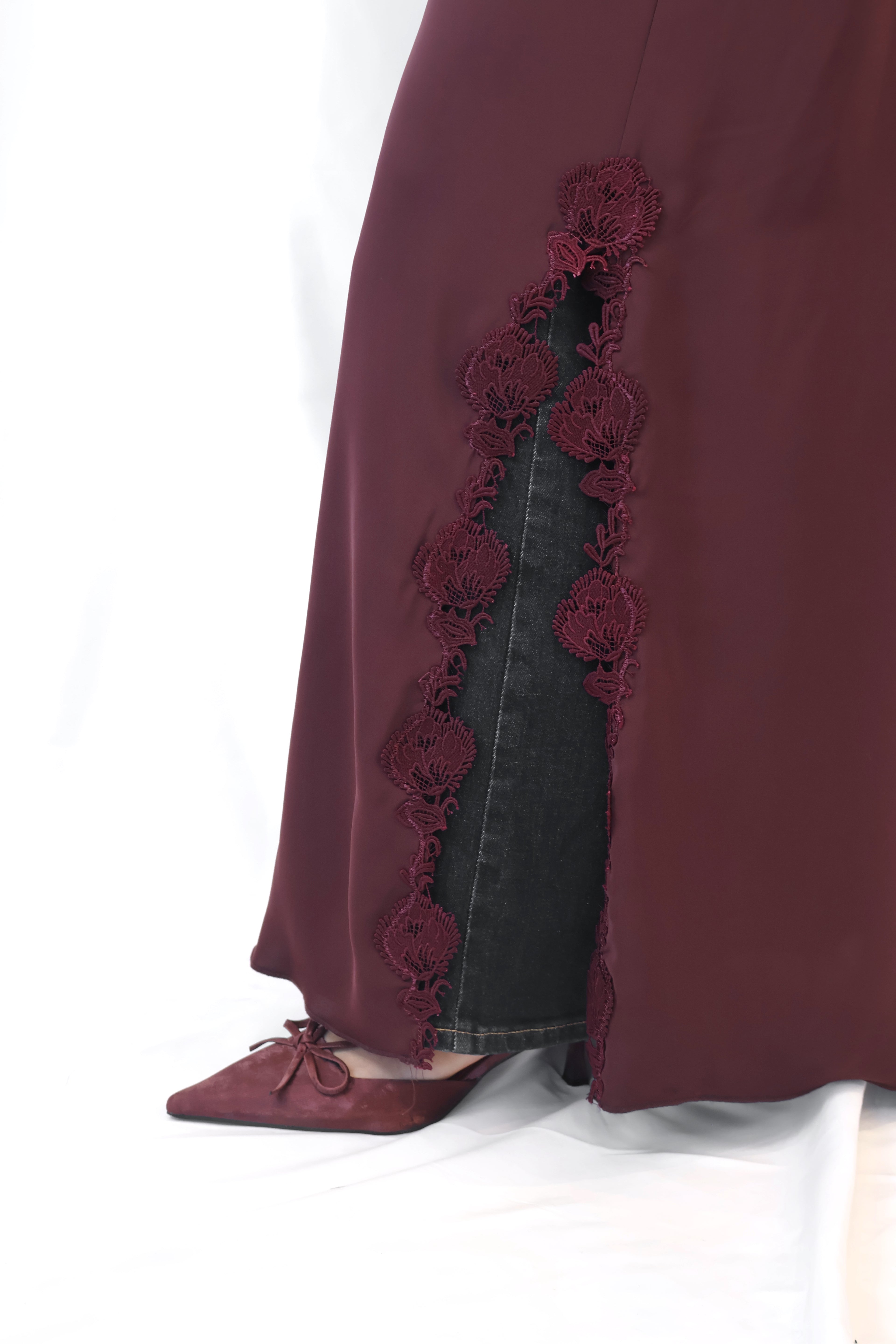 The Signature Abaya - Sugarplum