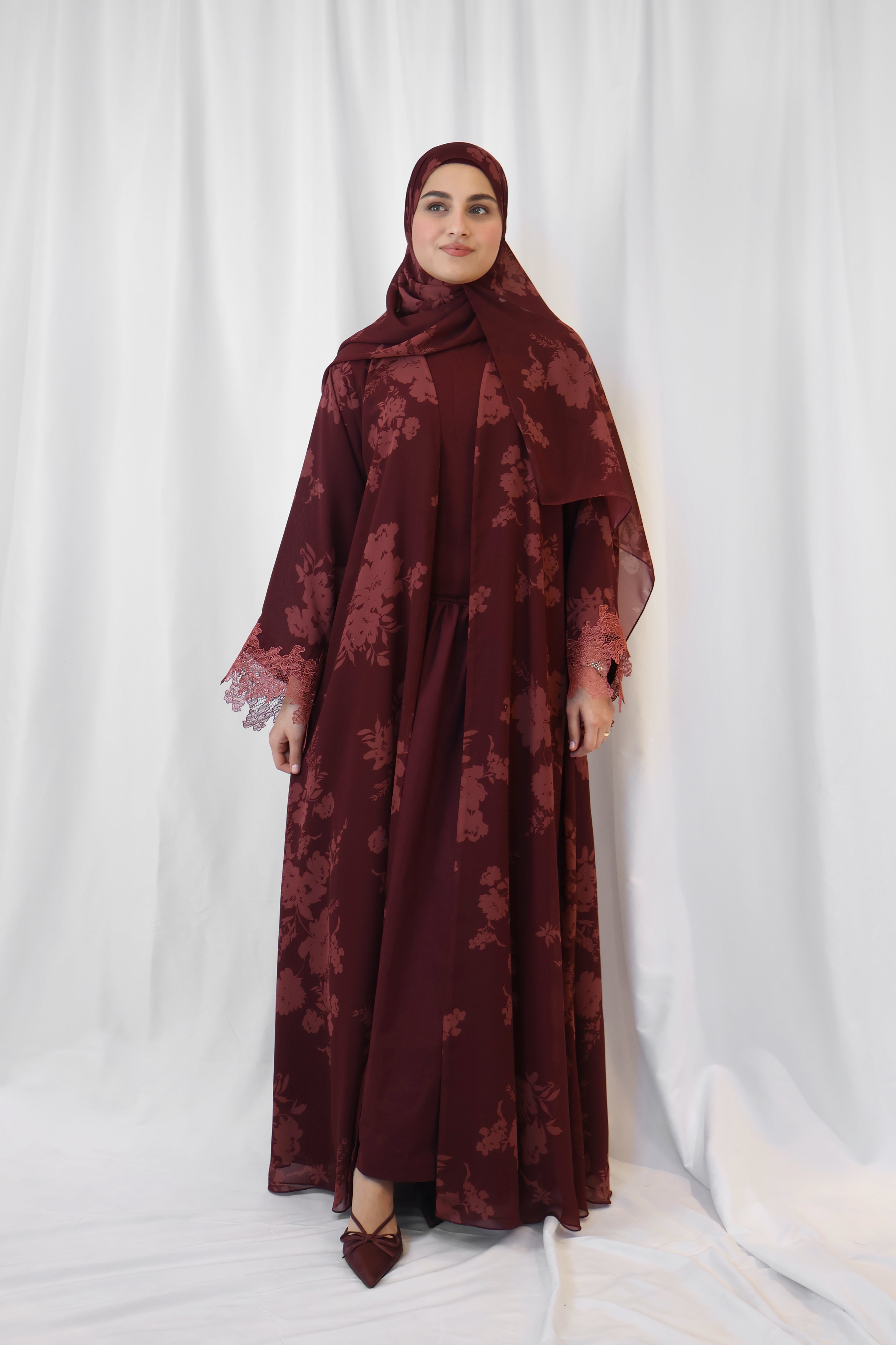 Rosalie Print Abaya