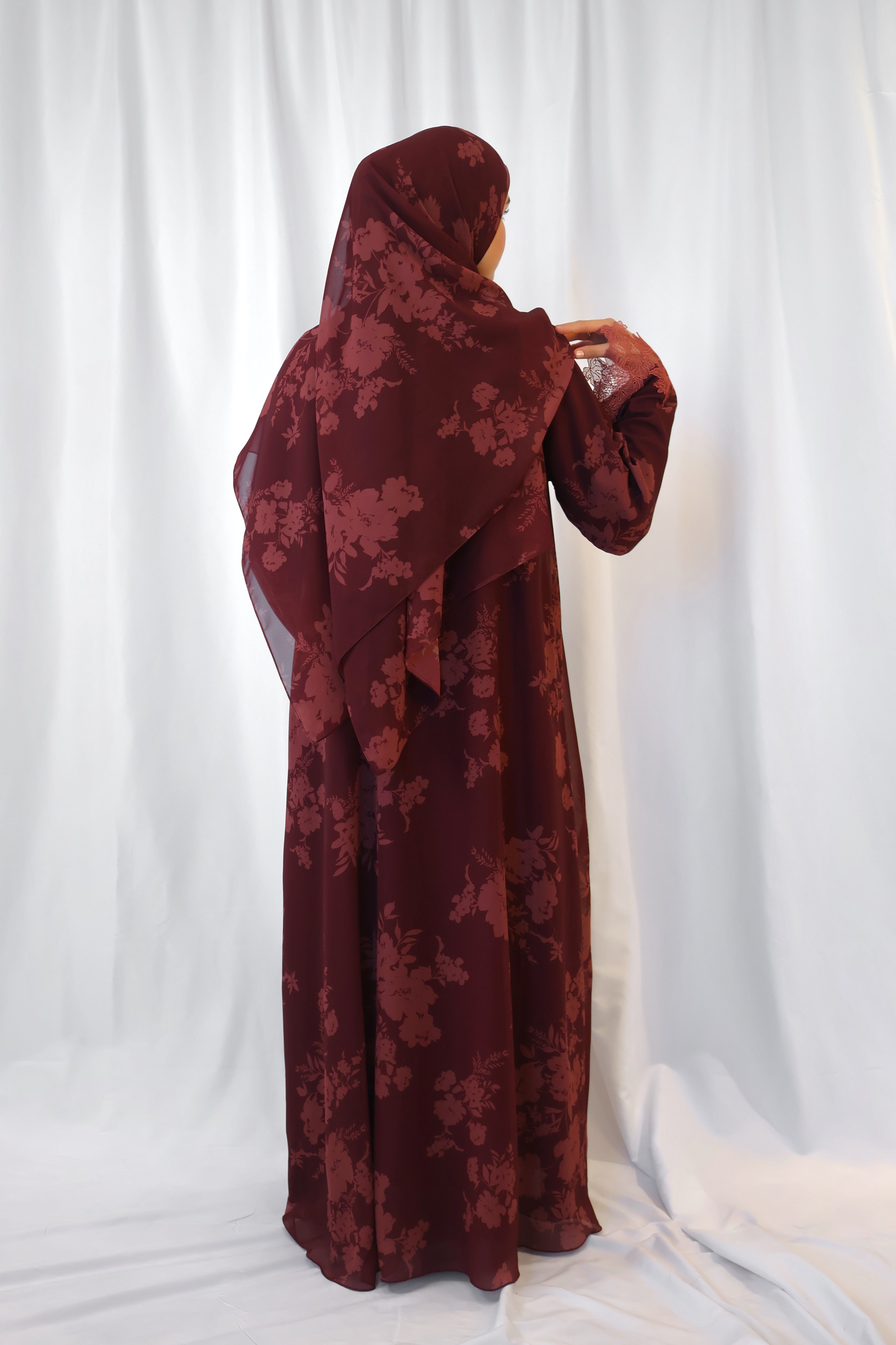 Rosalie Print Abaya