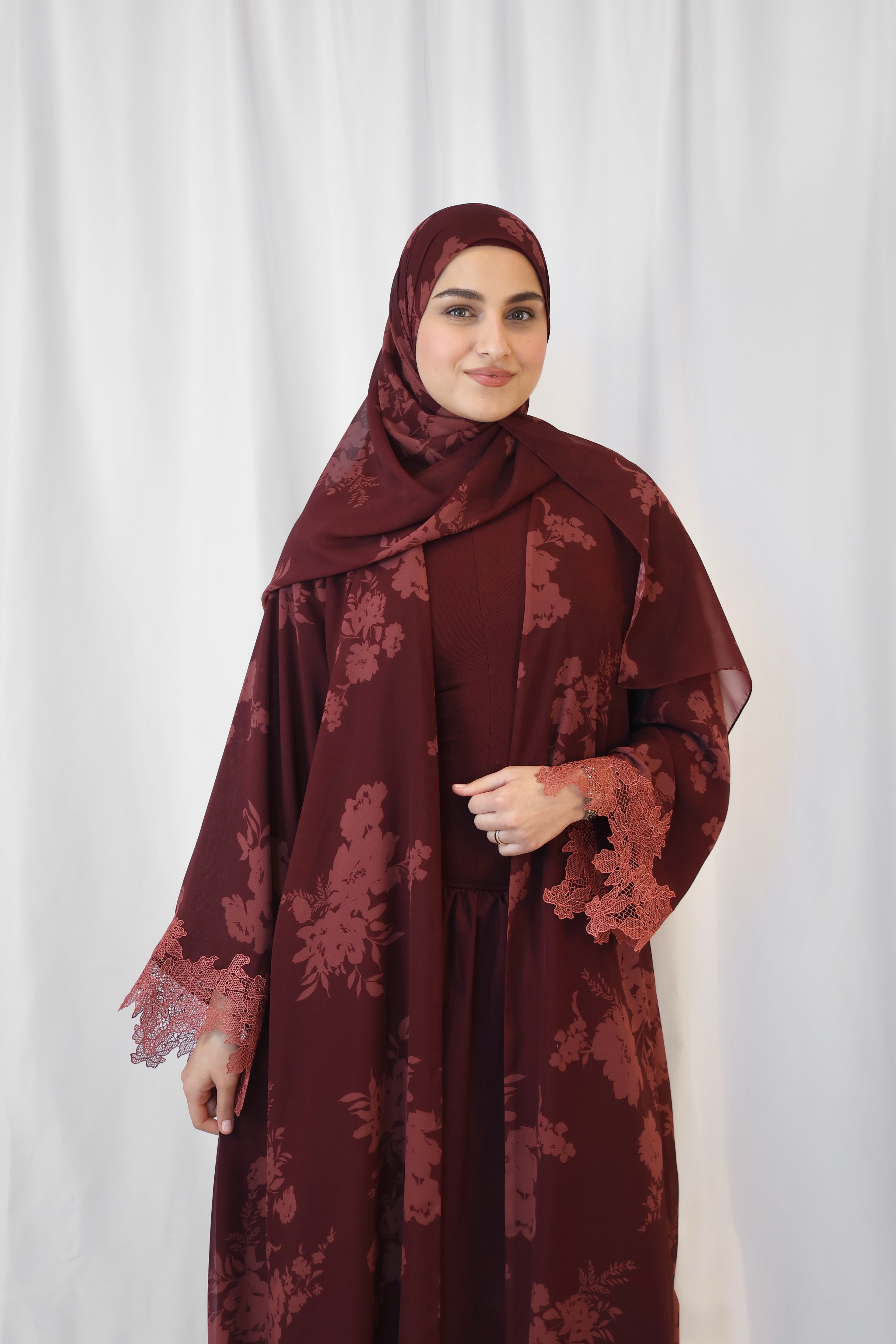 Rosalie Print Abaya