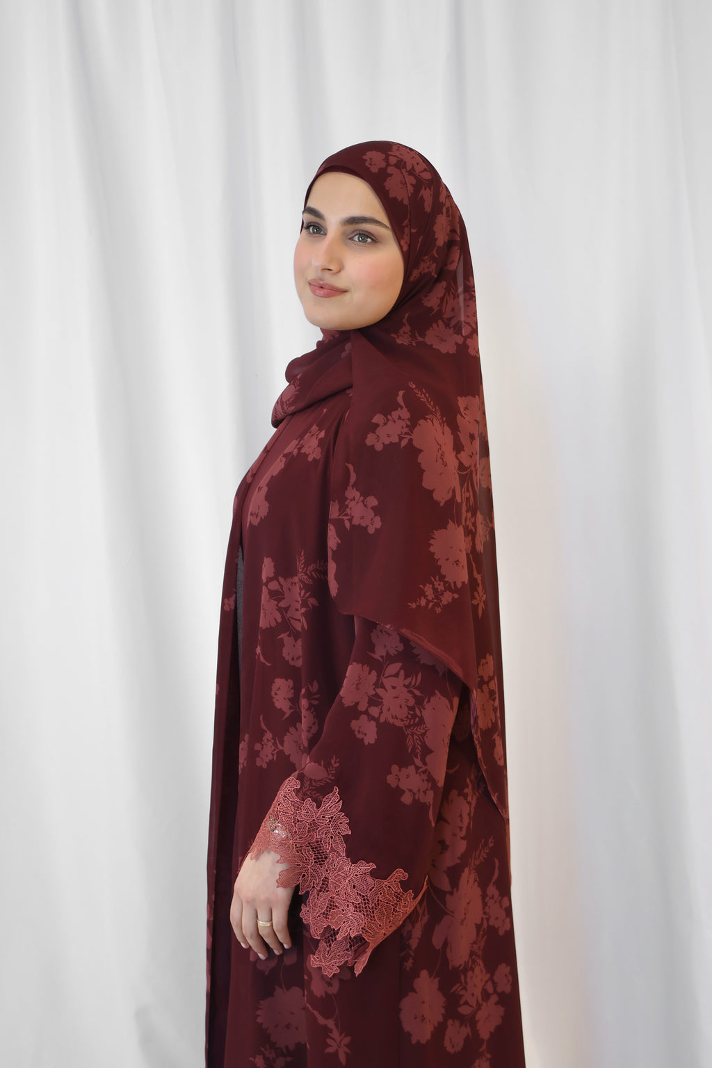 Rosalie Print Abaya