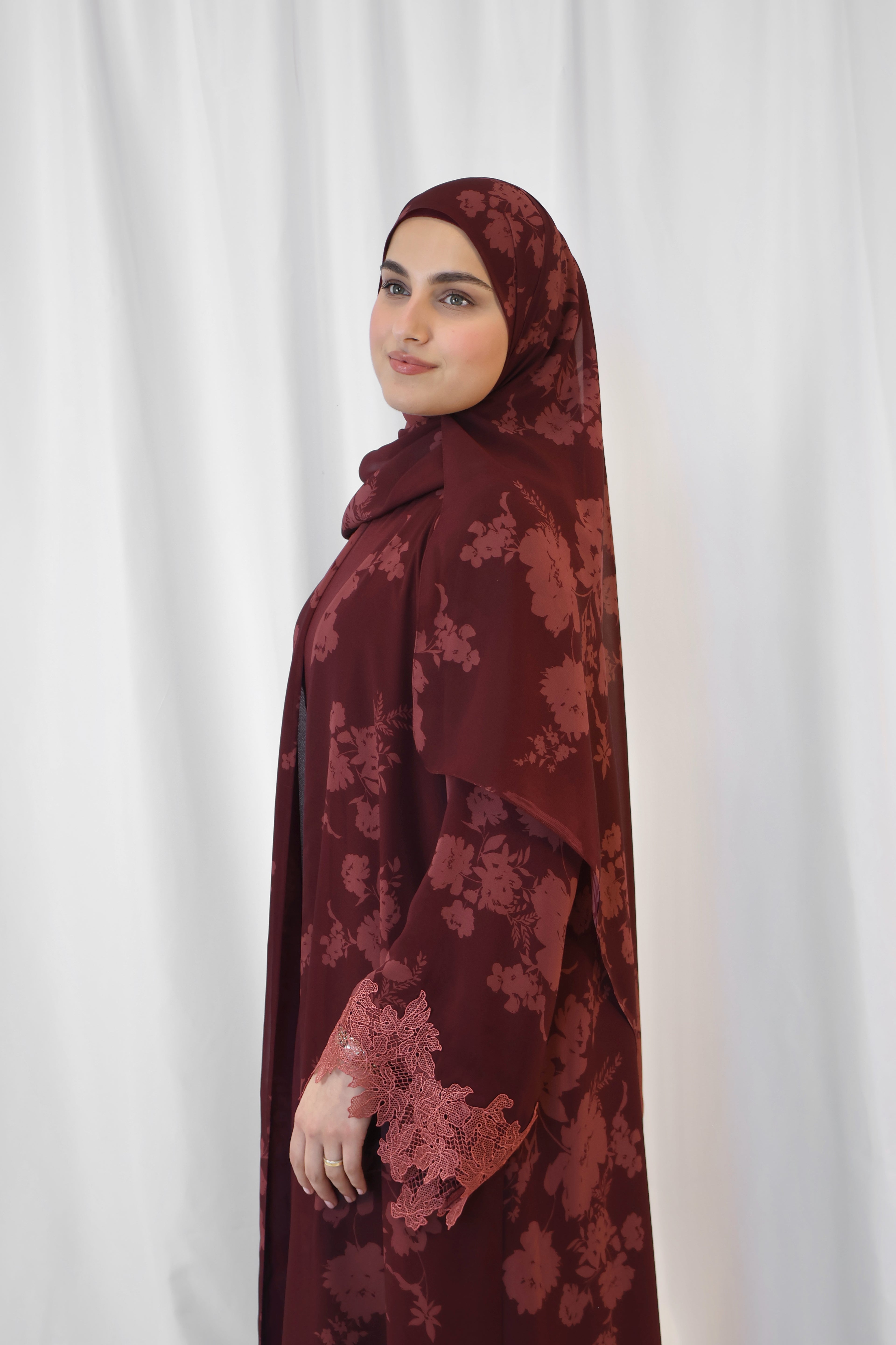 Rosalie Print Abaya