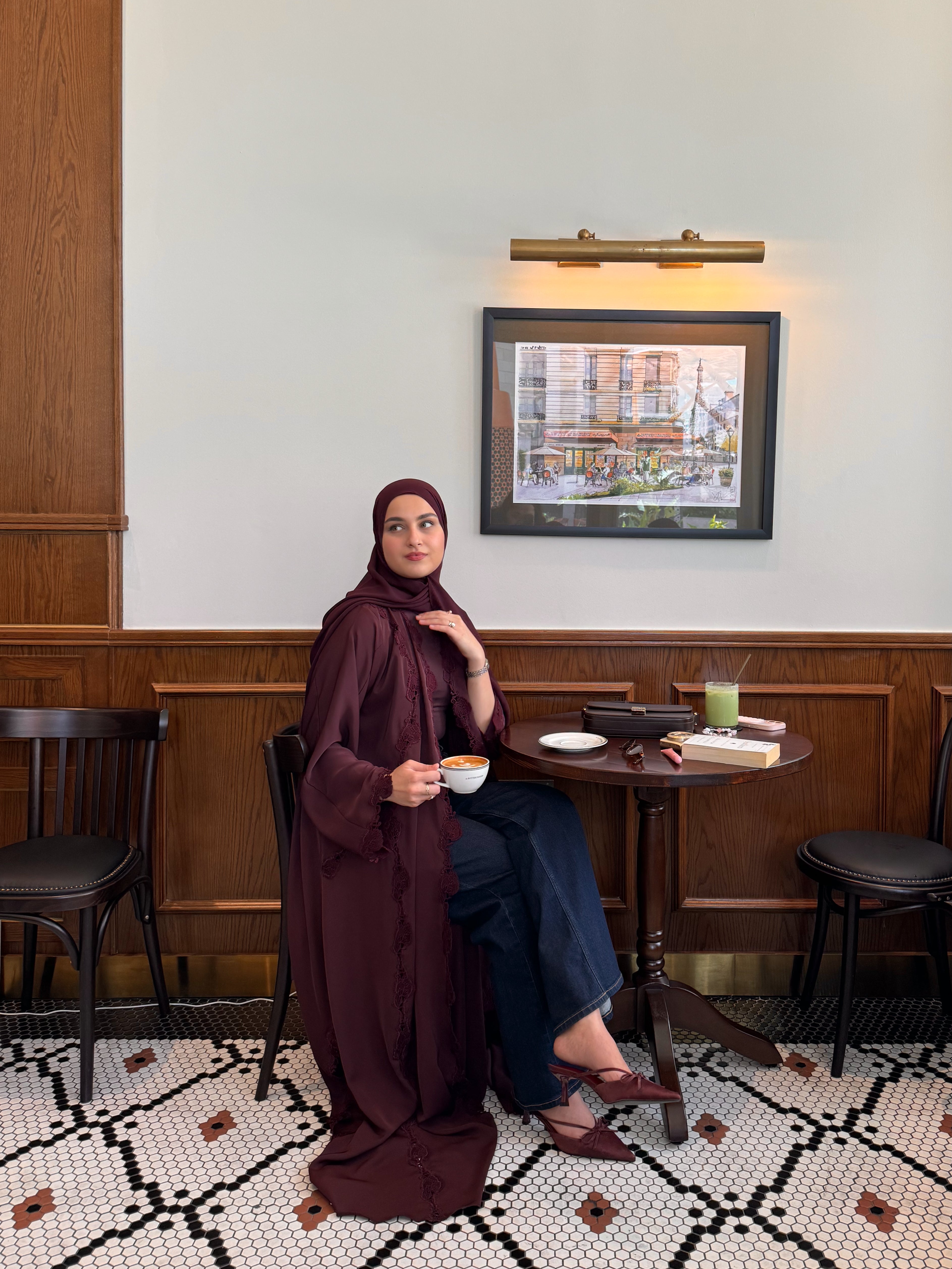 The Signature Abaya - Sugarplum